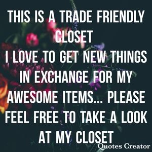 🖤💜❤TRADES WELCOME🖤💜❤